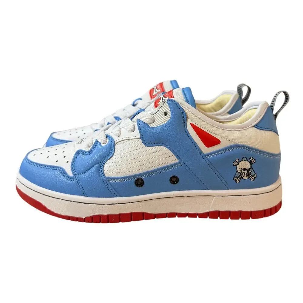 NEW Brand X Homerun Unisex Sneakers Color: Sky Blue, White, Red Size 6